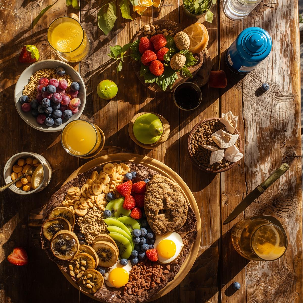 Person enjoying an active outdoor morning walk in a Norwegian fjord landscape, representing daily vitality